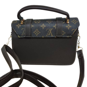 Pochette femme élégante motif luxe avec poignée