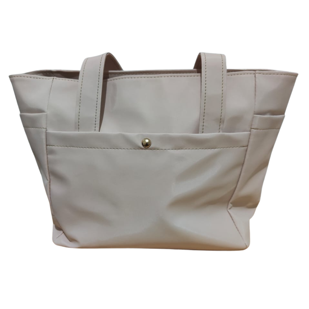 Sac à main femme clair avec anses longues – style cabas – Image 4