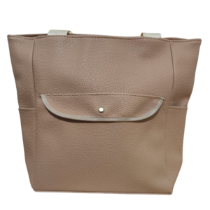 Sac à main femme marron avec anses longues – style cabas