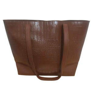 Sac cabas femme effet crocodile – Élégant & spacieux