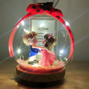 lampe décorative romantique en verre